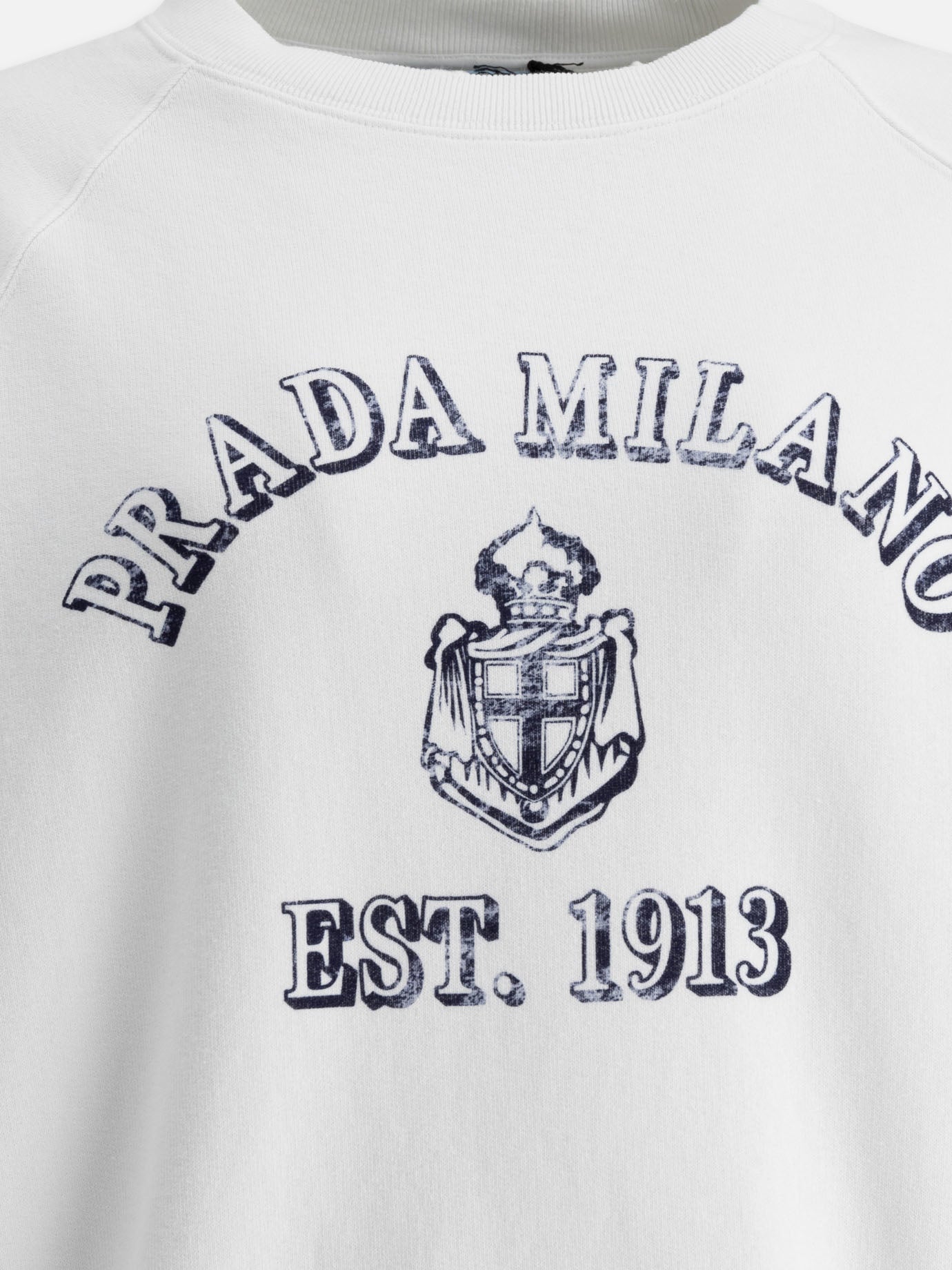 Prada Printed cotton sweatshirt 14607928_XS White thumbnail_3