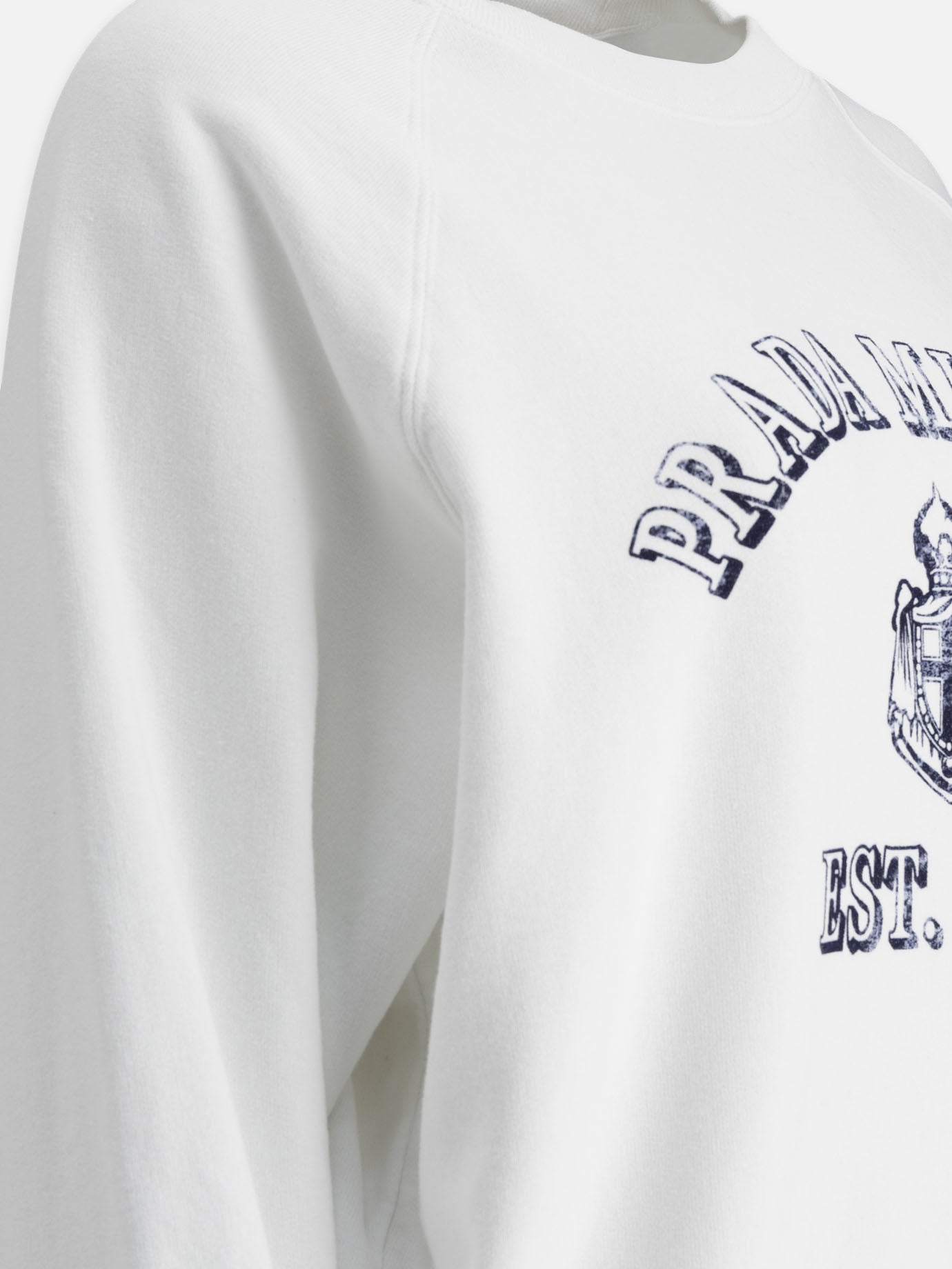 Prada Printed cotton sweatshirt 14607928_XS White thumbnail_4
