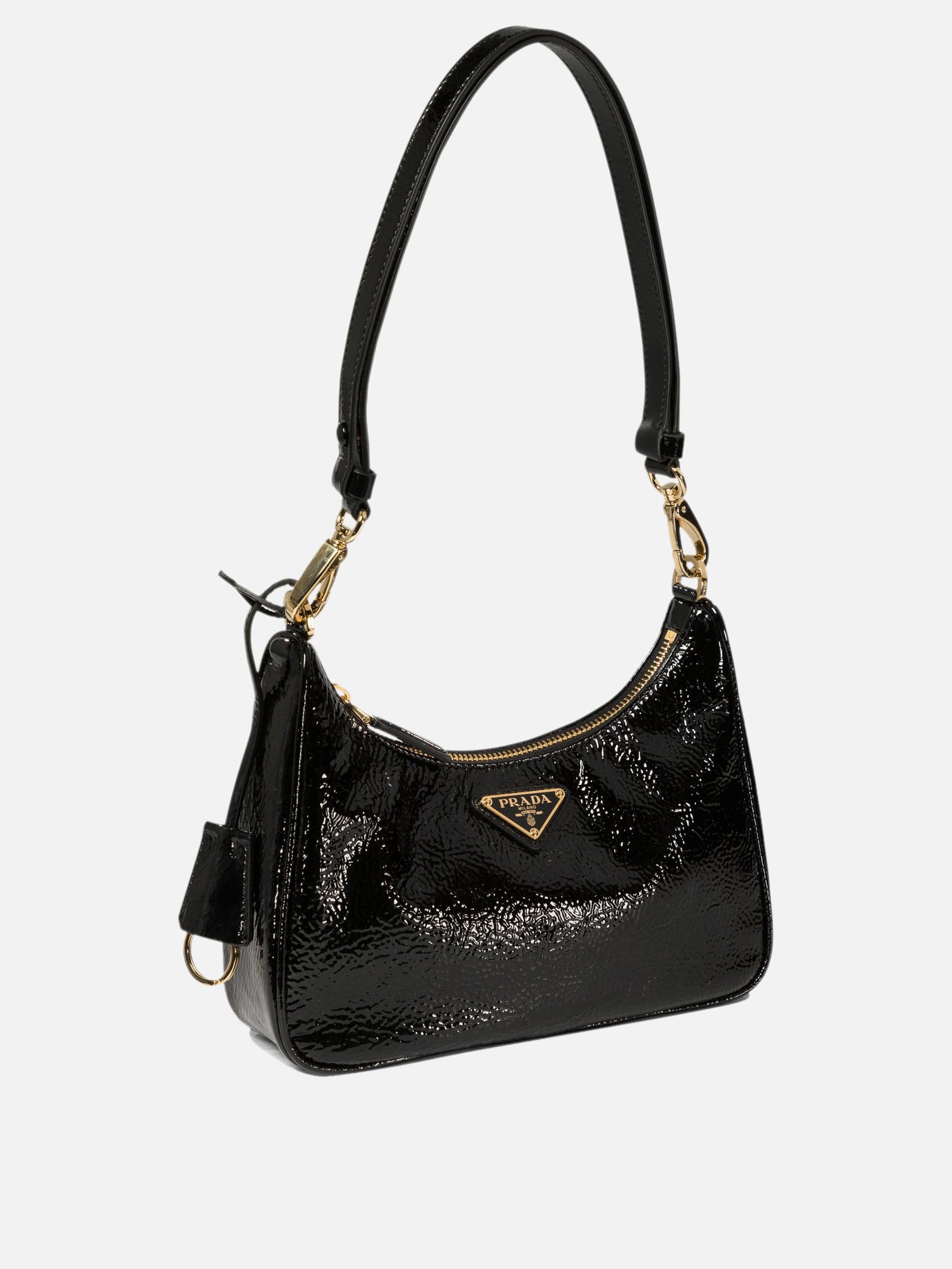 Prada Re-Edition naplak patent leather mini-bag