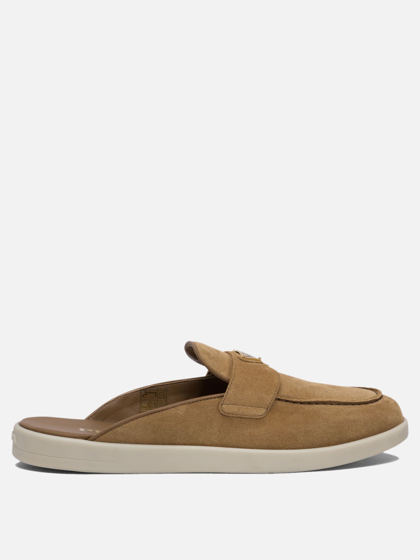 Prada Suede leather sabots 12436292_36 Brown thumbnail_1