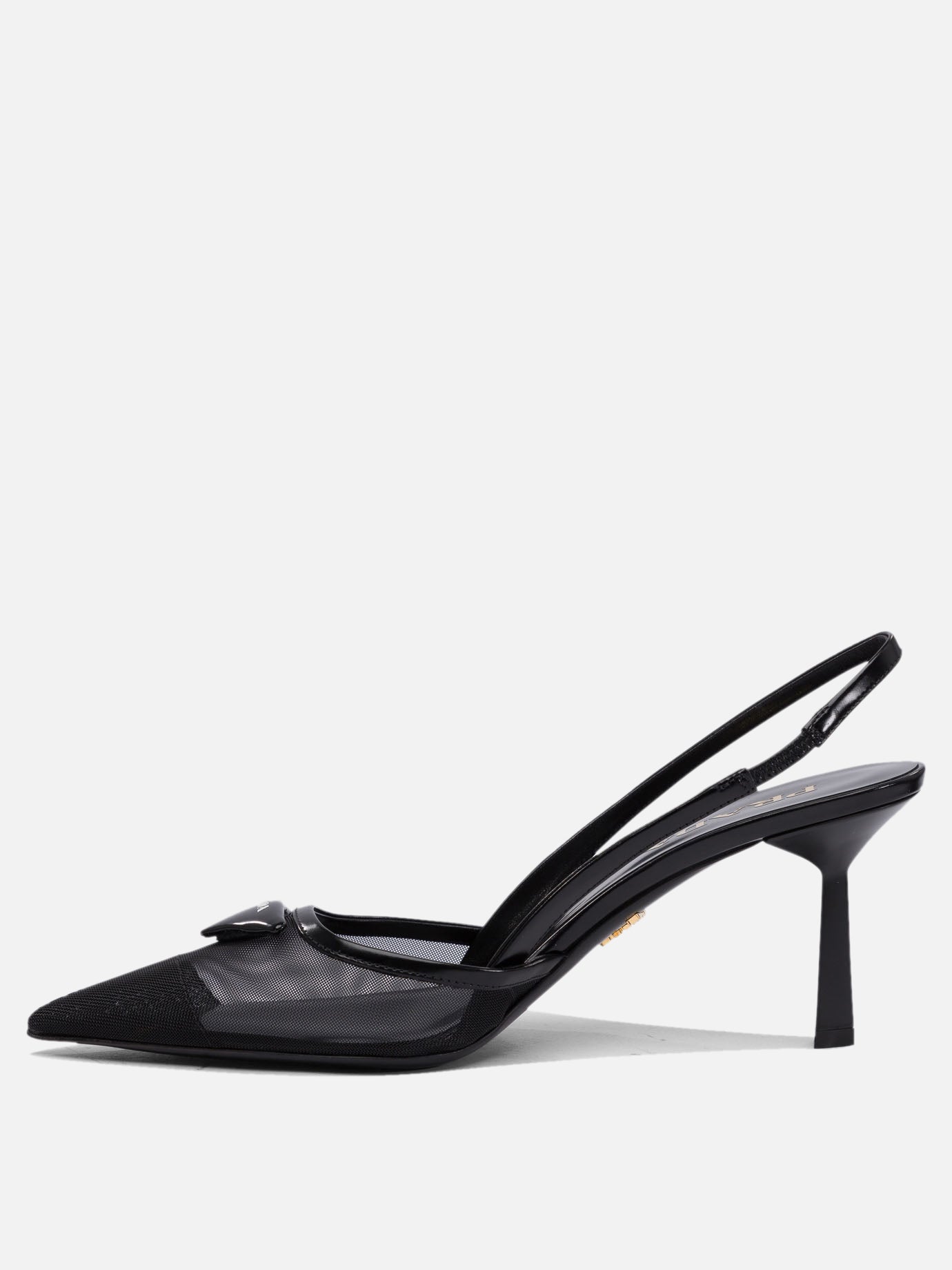 Prada Mesh fabric slingback 75 mm 17564146_36 Black thumbnail_3