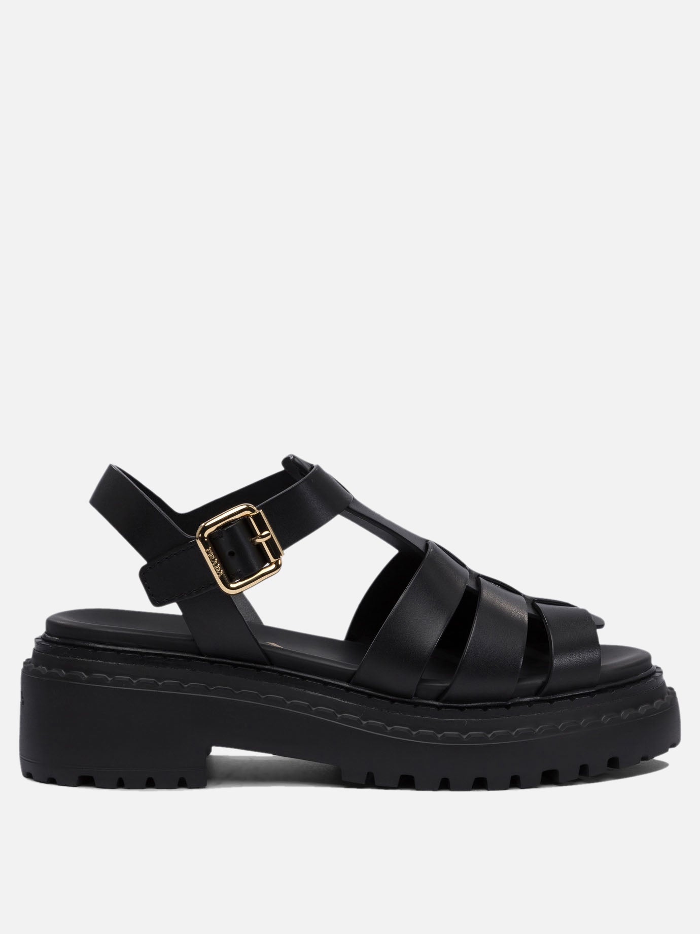 Prada Leather sandals 16083918_36 Black thumbnail_1