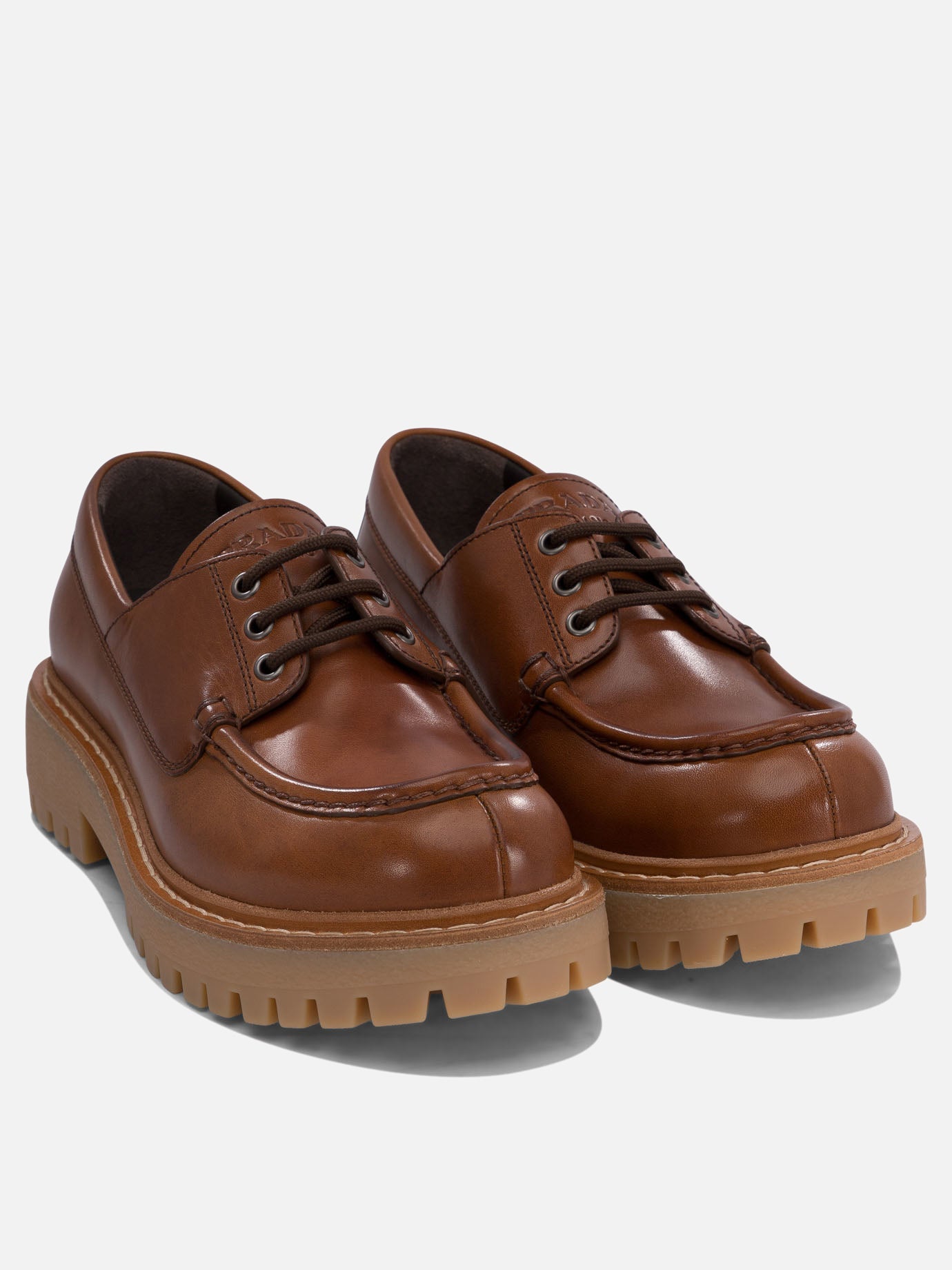 Loafers 100% calf leather - 100% rubber  Brown - Prada Men | PDP | VIETTI Online Store | Zoom-Modal_2
