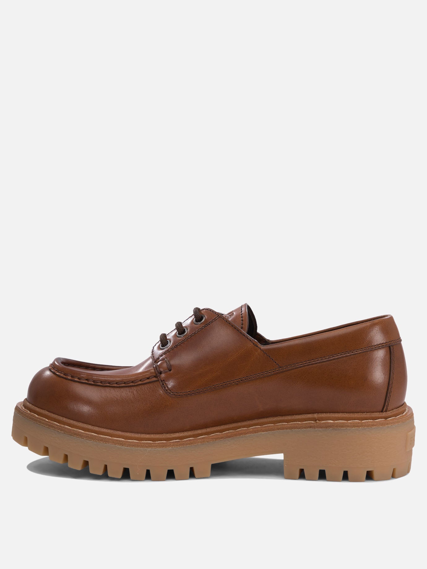 Loafers 100% calf leather - 100% rubber  Brown - Prada Men | PDP | VIETTI Online Store | Zoom-Modal_3
