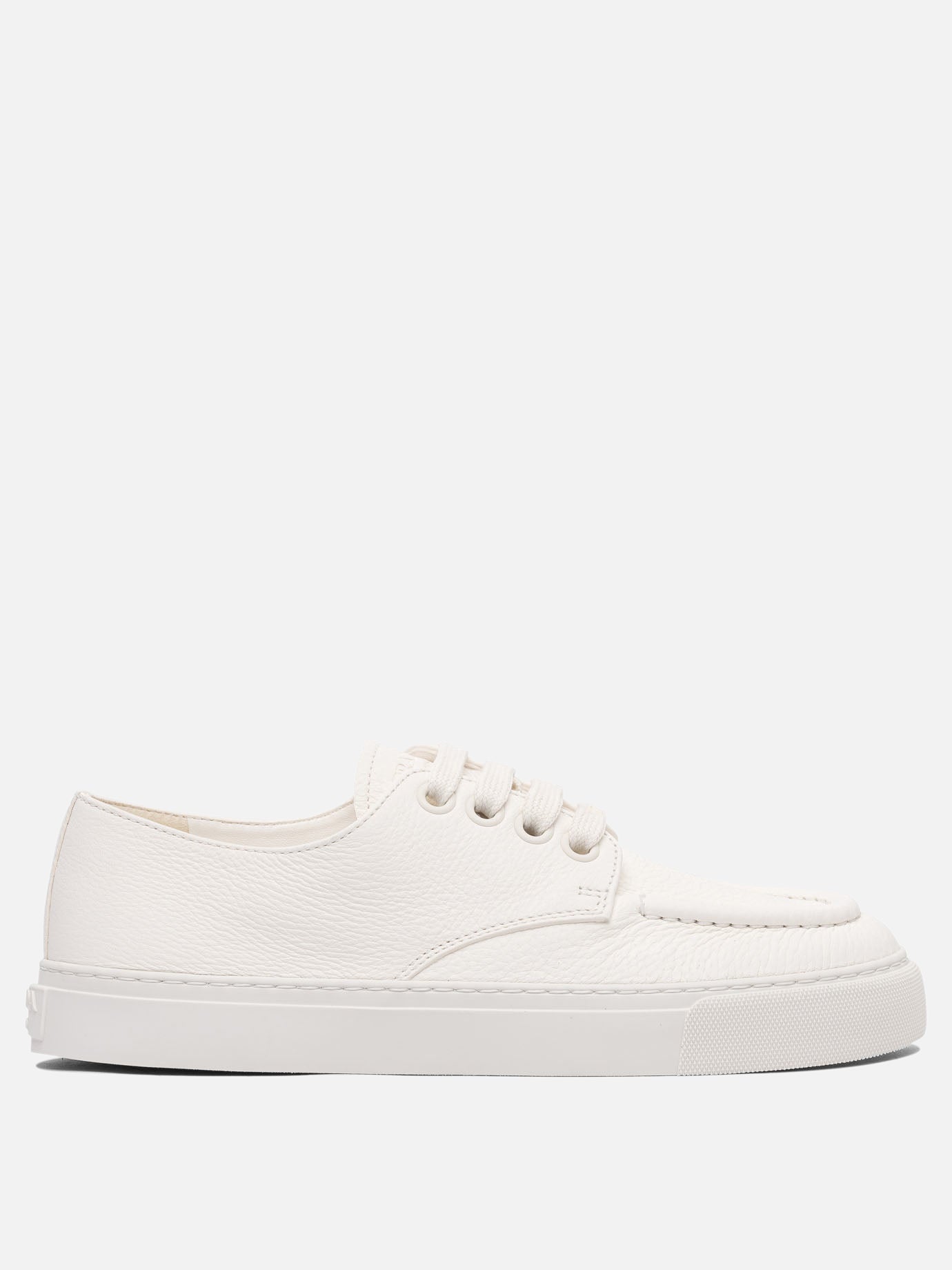 Low top sneakers 100% leather - 100% rubber  White - Prada Men | PDP | VIETTI Online Store | thumbnail