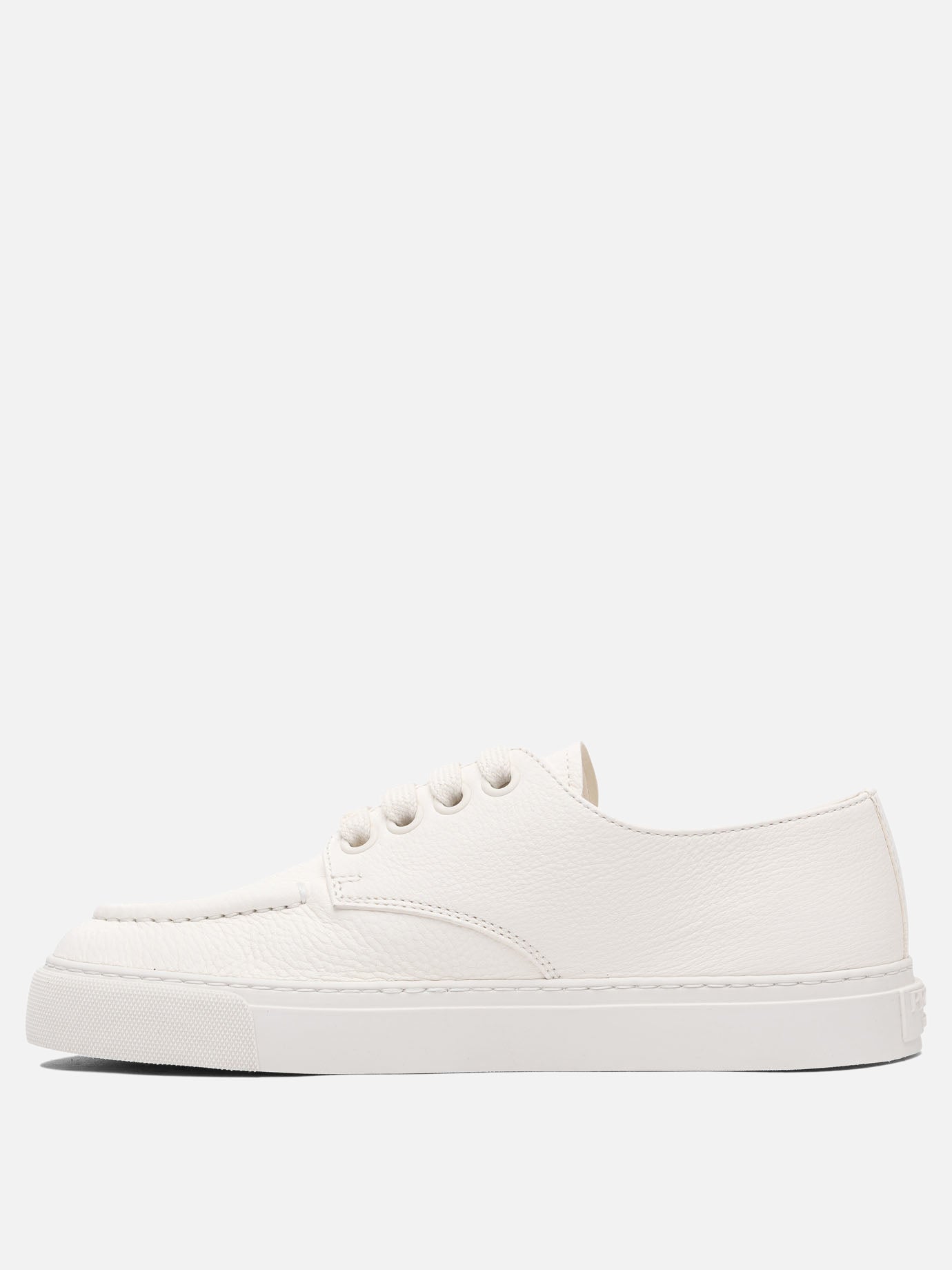 Low top sneakers 100% leather - 100% rubber  White - Prada Men | PDP | VIETTI Online Store | thumbnail_3