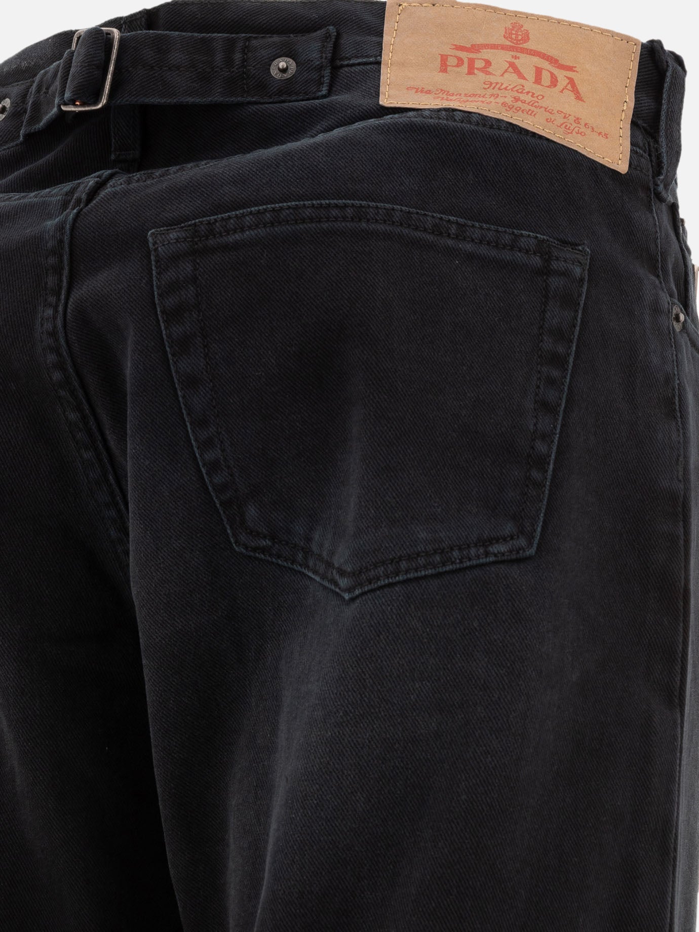 Straight-leg jeans Logo  Black - Prada Men | PDP | VIETTI Online Store | Zoom-Modal_4
