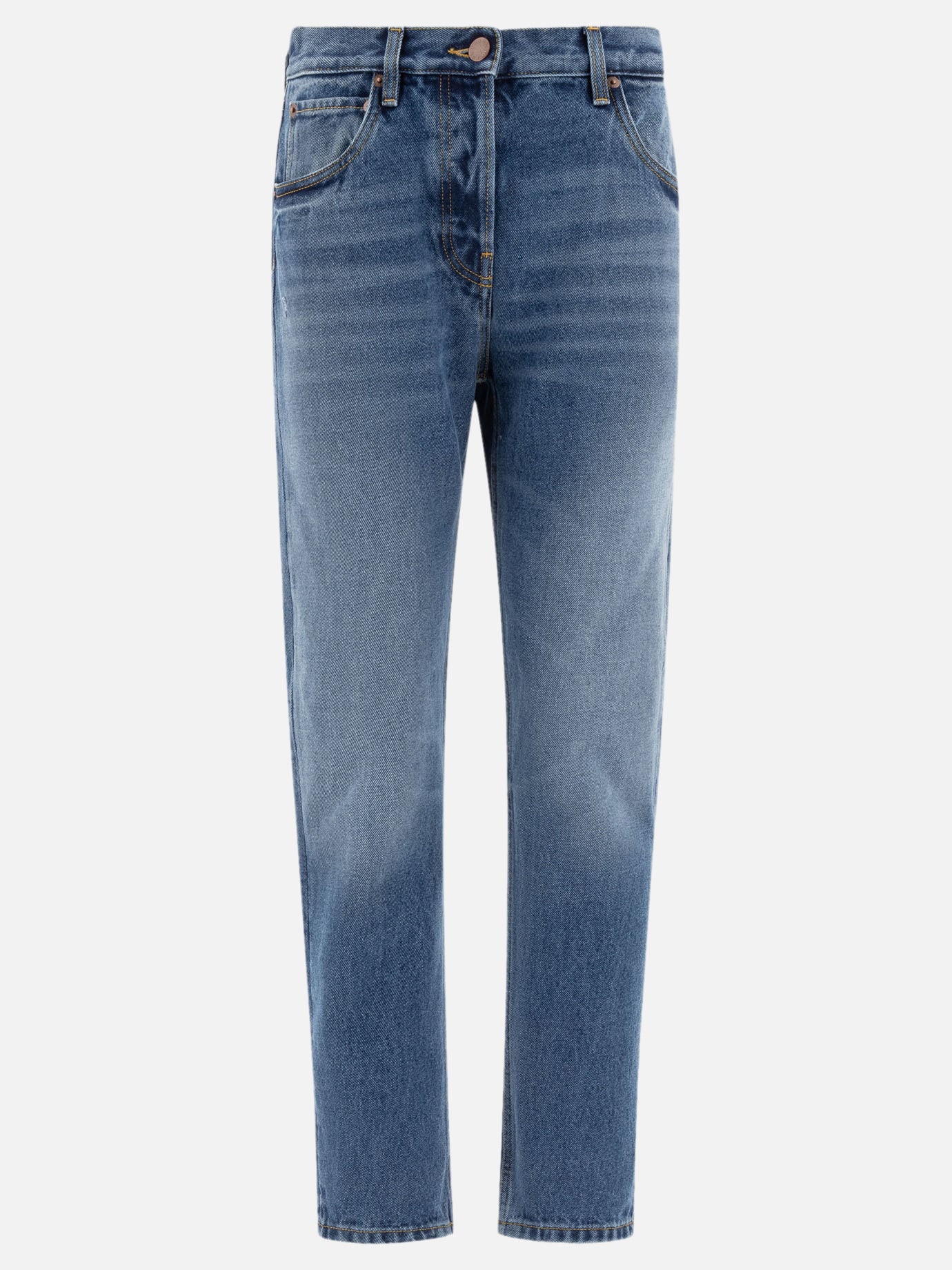Straight-leg jeans Denim  Blue - Prada Women | PDP | VIETTI Online Store | Zoom-Modal
