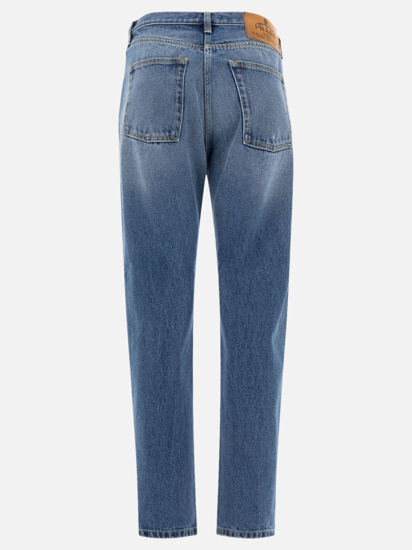 Straight-leg jeans Denim  Blue - Prada Women | PDP | VIETTI Online Store | thumbnail_2