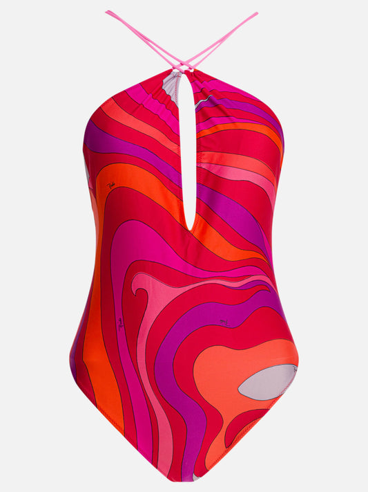 Pucci Swimsuit in Marmo print 10116996_S Pink 1