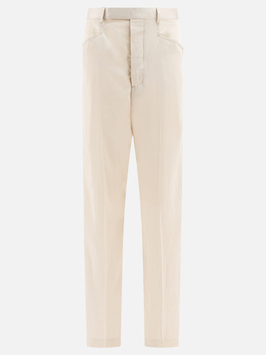 Rick Owens "Hollywood Mastodon" trousers 17581602_40 White 1