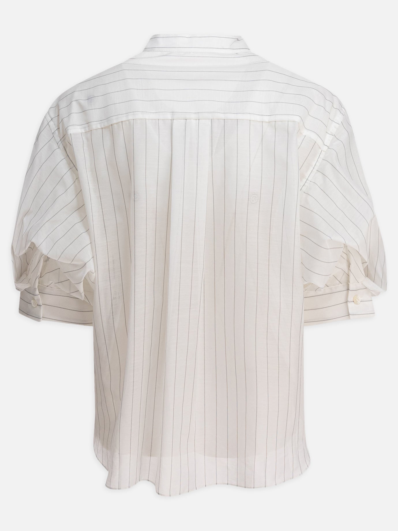 Sacai Spun organza and cotton jersey t-shirt 12213542_3 White thumbnail_2