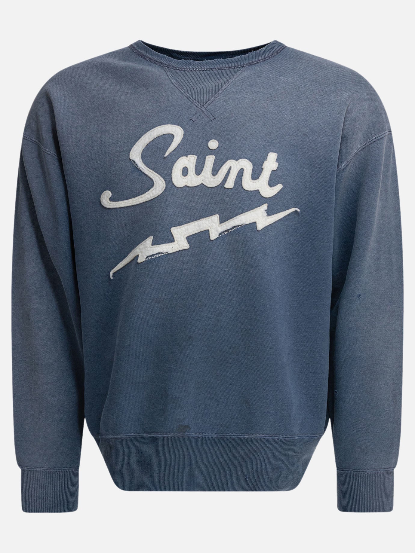 Crewnecks Logo  Blue - ©SAINT M×××××× Men | PDP | VIETTI Online Store | thumbnail