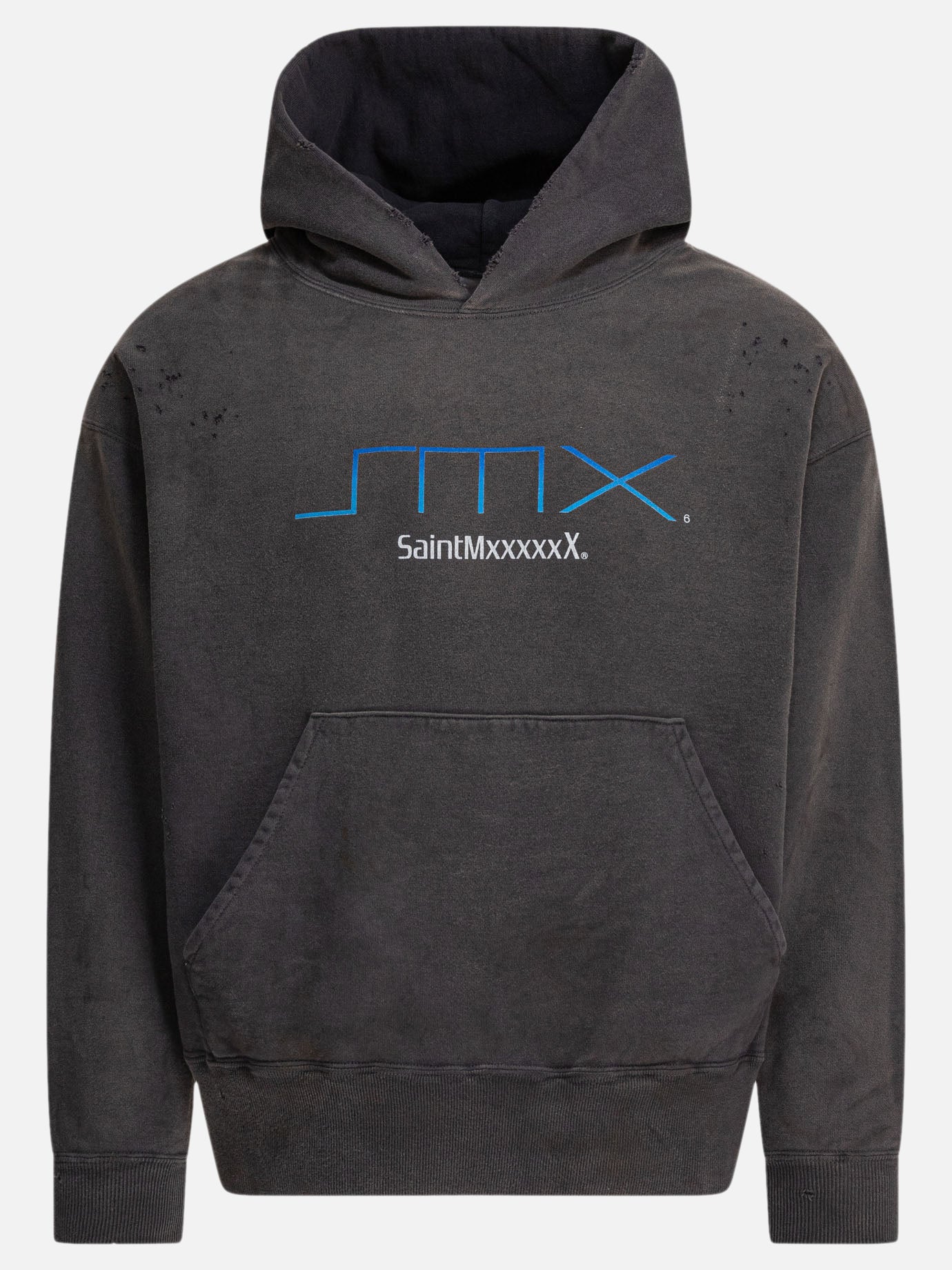 Hoodies Logo  Black - ©SAINT M×××××× Men | PDP | VIETTI Online Store | thumbnail