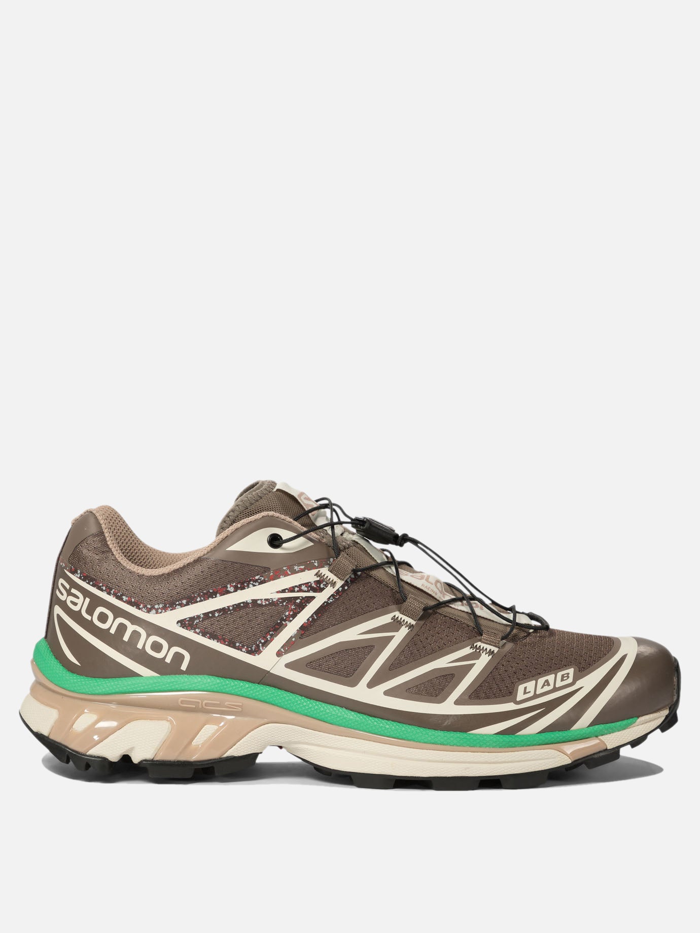 Low top sneakers 80% polyamide 20% leather 100% rubber  Brown - Salomon Men | PDP | VIETTI Online Store | thumbnail