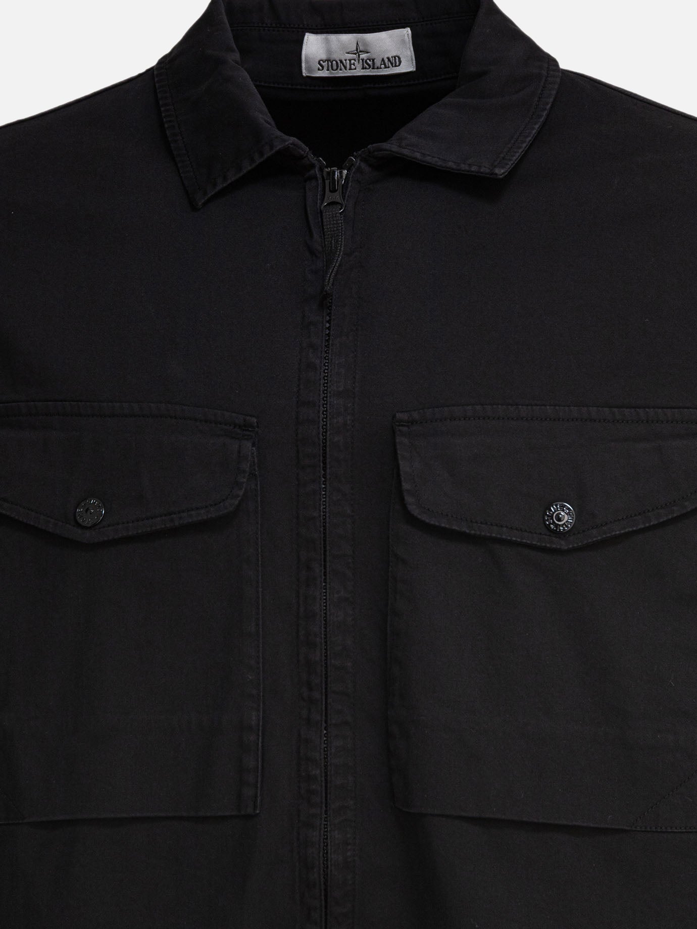 Overshirt jackets Logo  Black - Stone Island Men | PDP | VIETTI Online Store | thumbnail_3