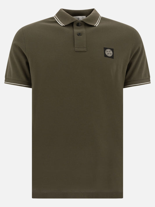 Polo shirts with buttons Logo  Green - Stone Island Men | PLP | VIETTI Online Store 

