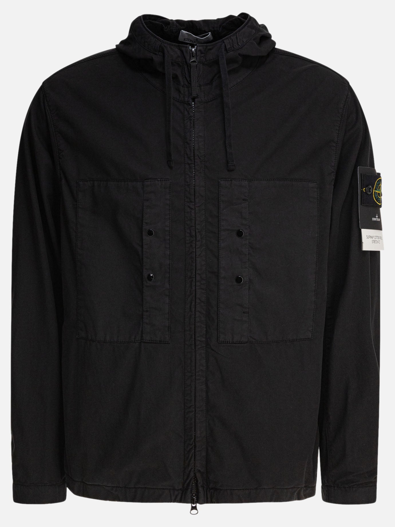Quilted & Utility Jackets Logo  Black - Stone Island Men | PDP | VIETTI Online Store | Zoom-Modal
