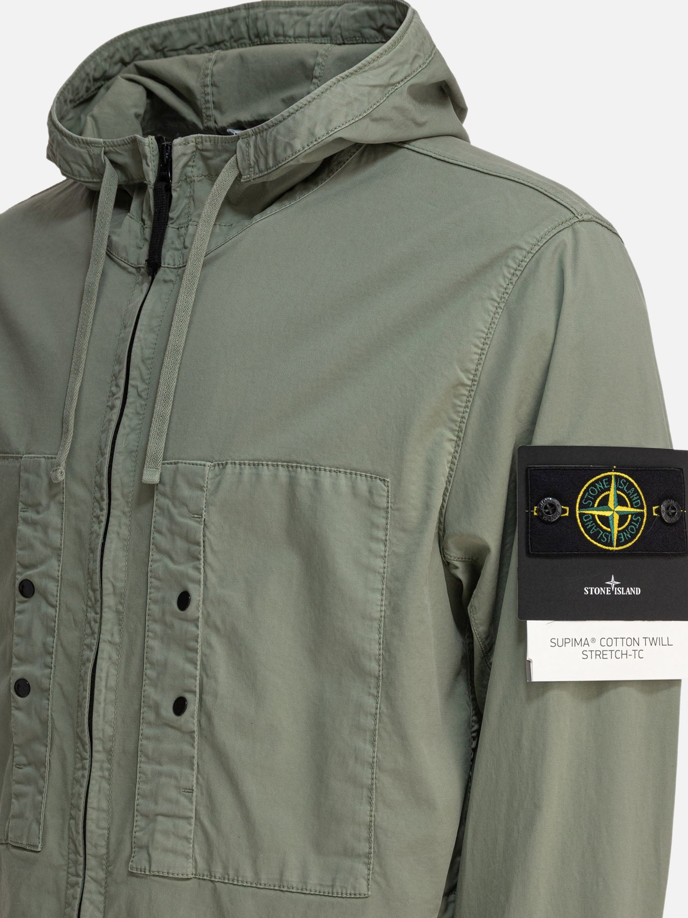 Quilted & Utility Jackets Logo  Green - Stone Island Men | PDP | VIETTI Online Store | thumbnail_4