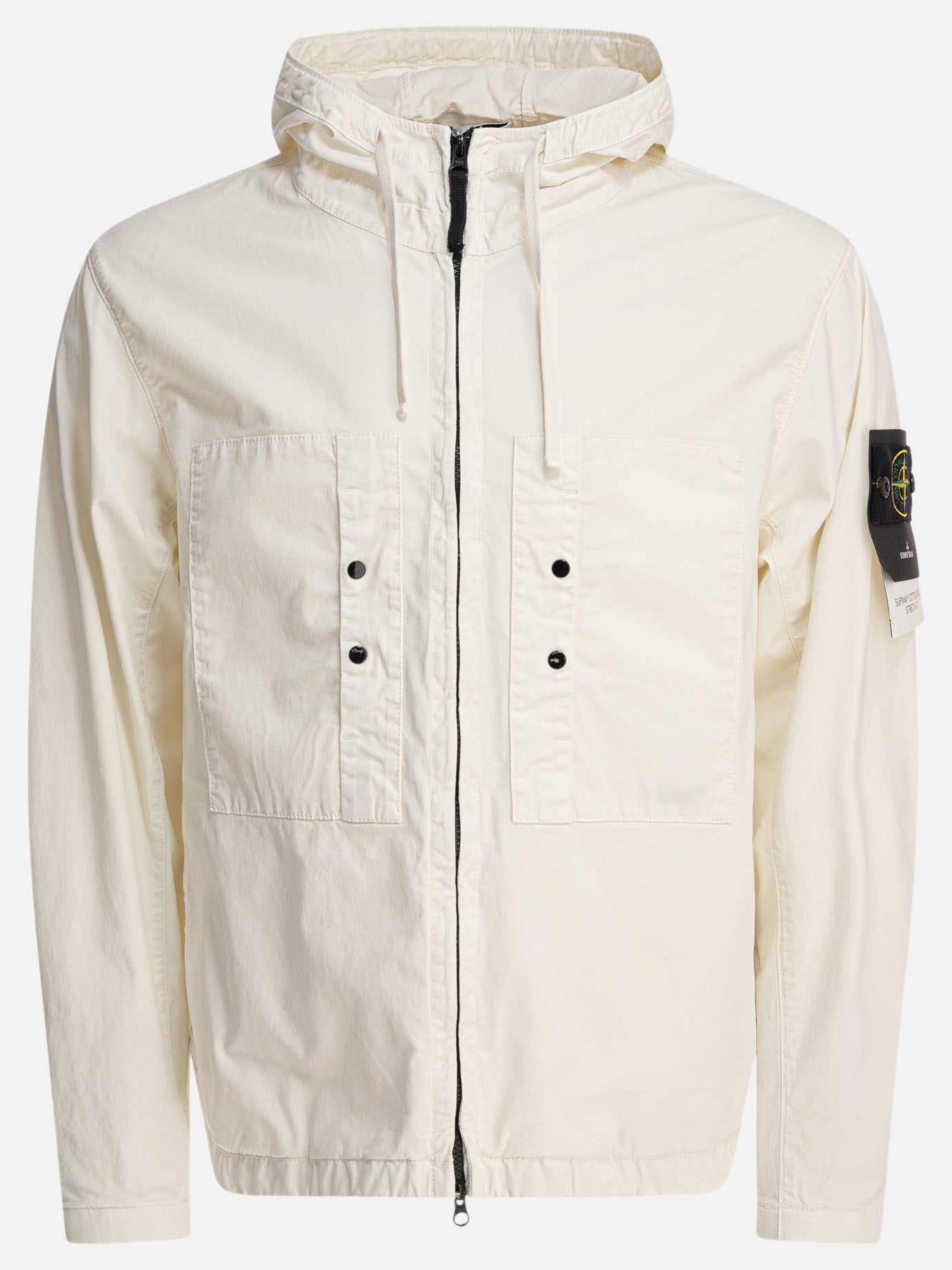 Quilted & Utility Jackets Logo  White - Stone Island Men | PDP | VIETTI Online Store | Zoom-Modal

