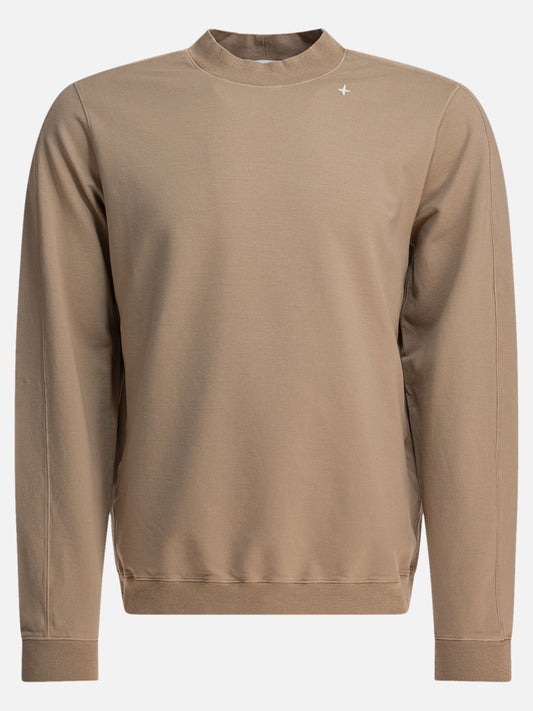Stone Island Cotton fleece sweatshirt 23190202_M Beige 1