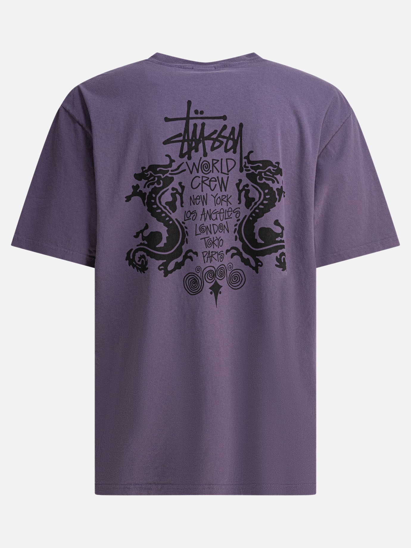 Crewneck t-shirts Solid colour  Purple - Stüssy Men | PDP | VIETTI Online Store | Zoom-Modal_2
