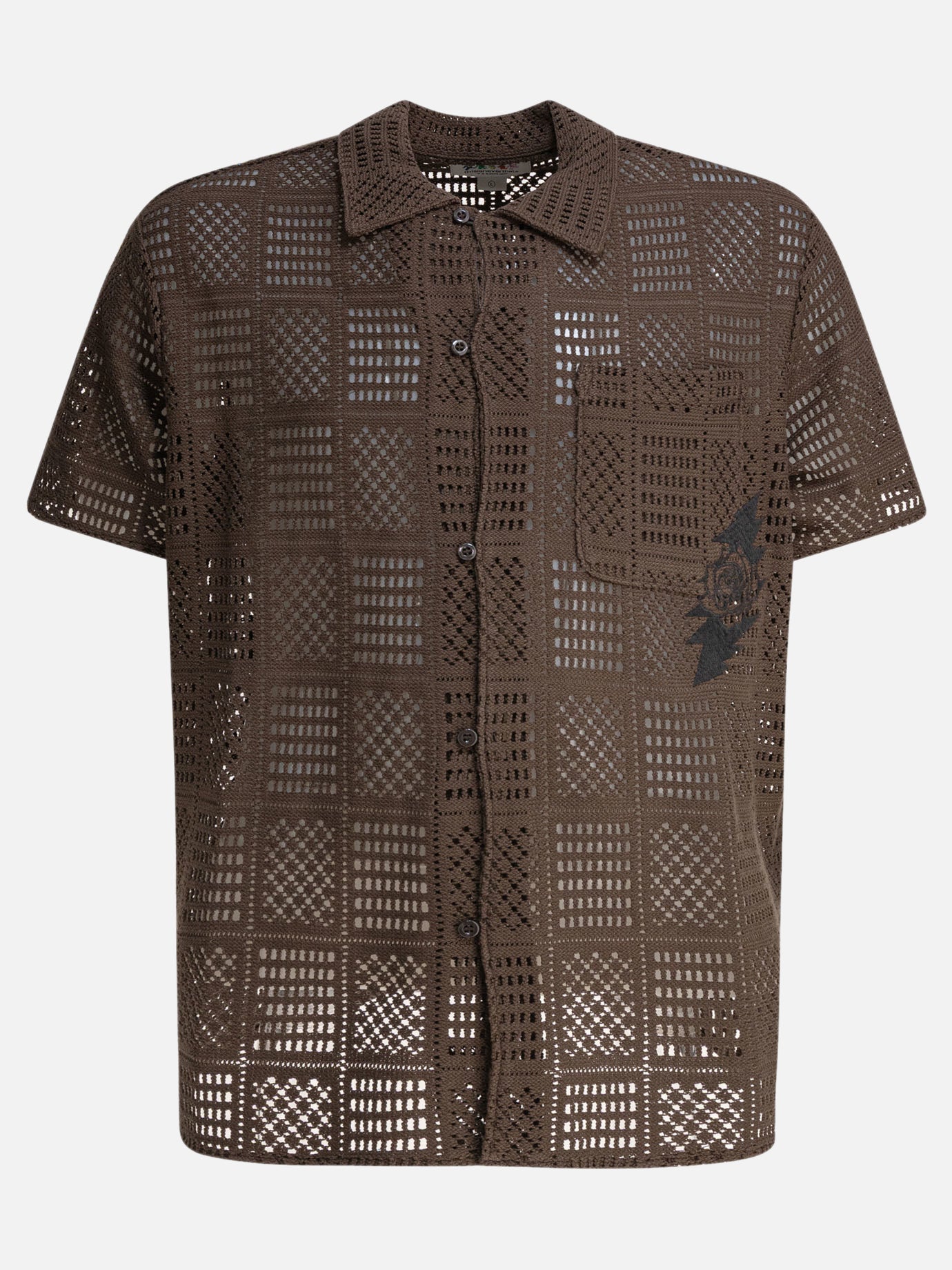 Casual shirts Embroidered  Brown - Thisisneverthat® Men | PDP | VIETTI Online Store | thumbnail