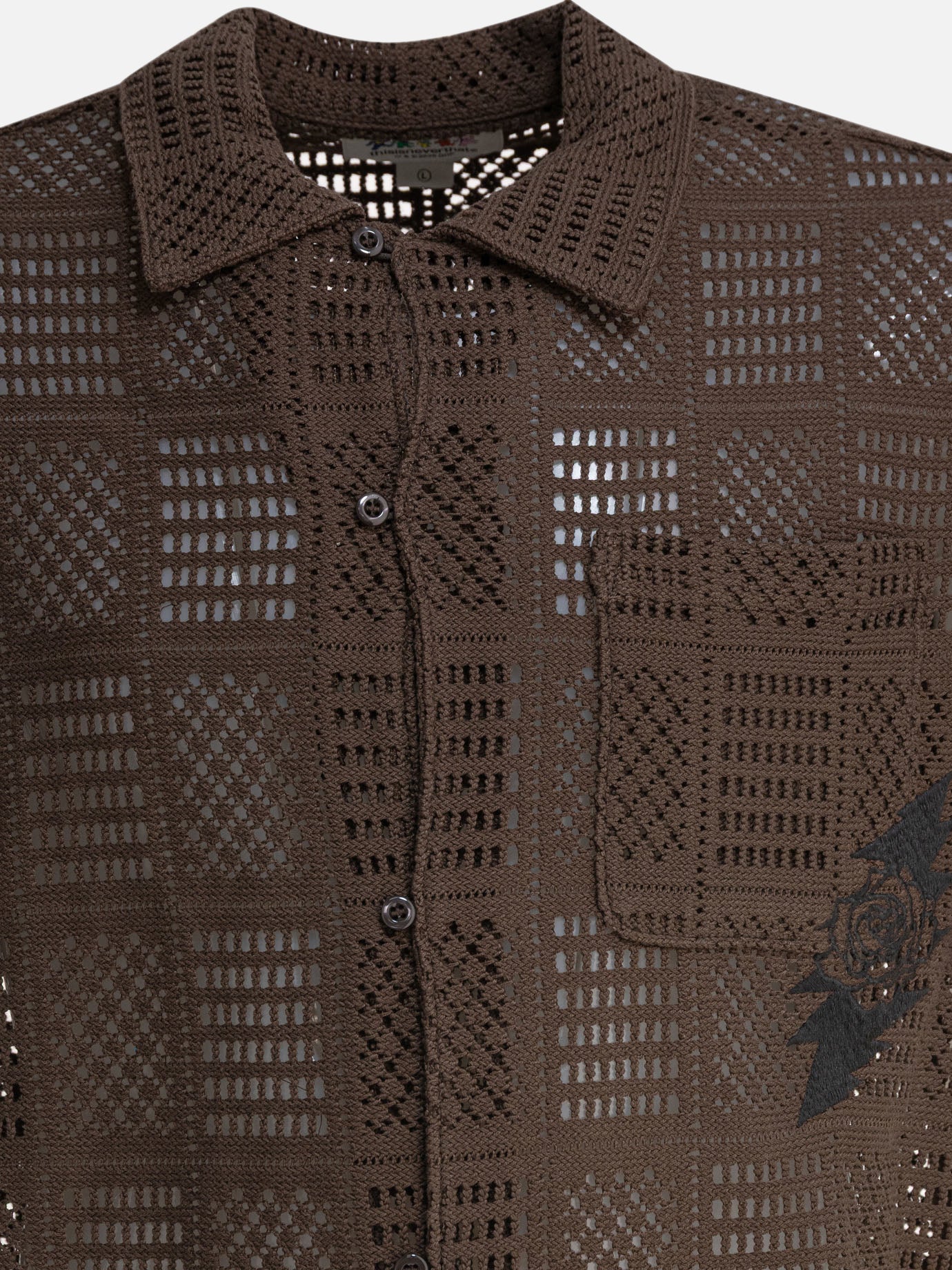 Casual shirts Embroidered  Brown - Thisisneverthat® Men | PDP | VIETTI Online Store | Zoom-Modal_3
