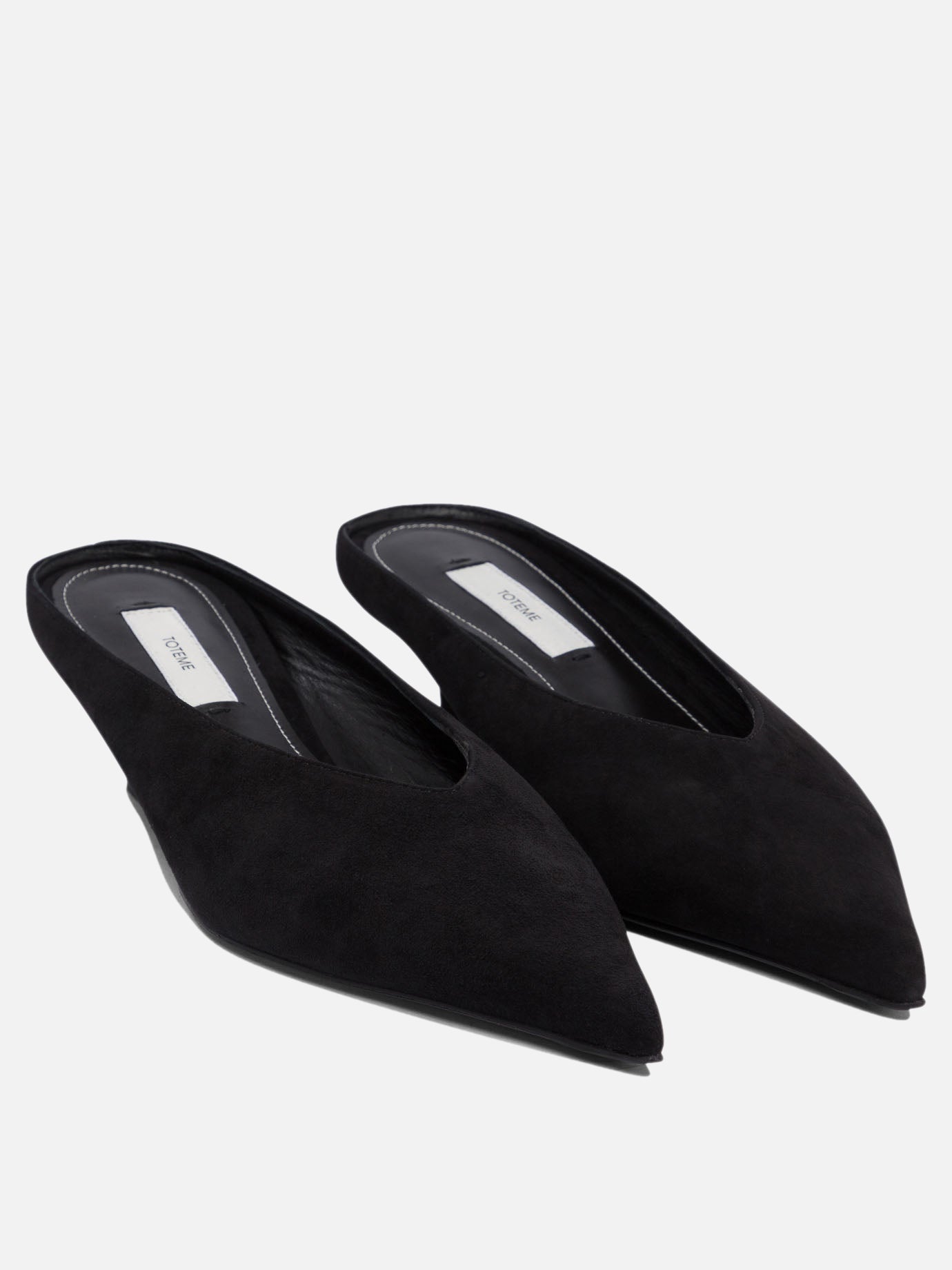 Toteme Leather mules 35 mm 15014303_36 Black thumbnail_2
