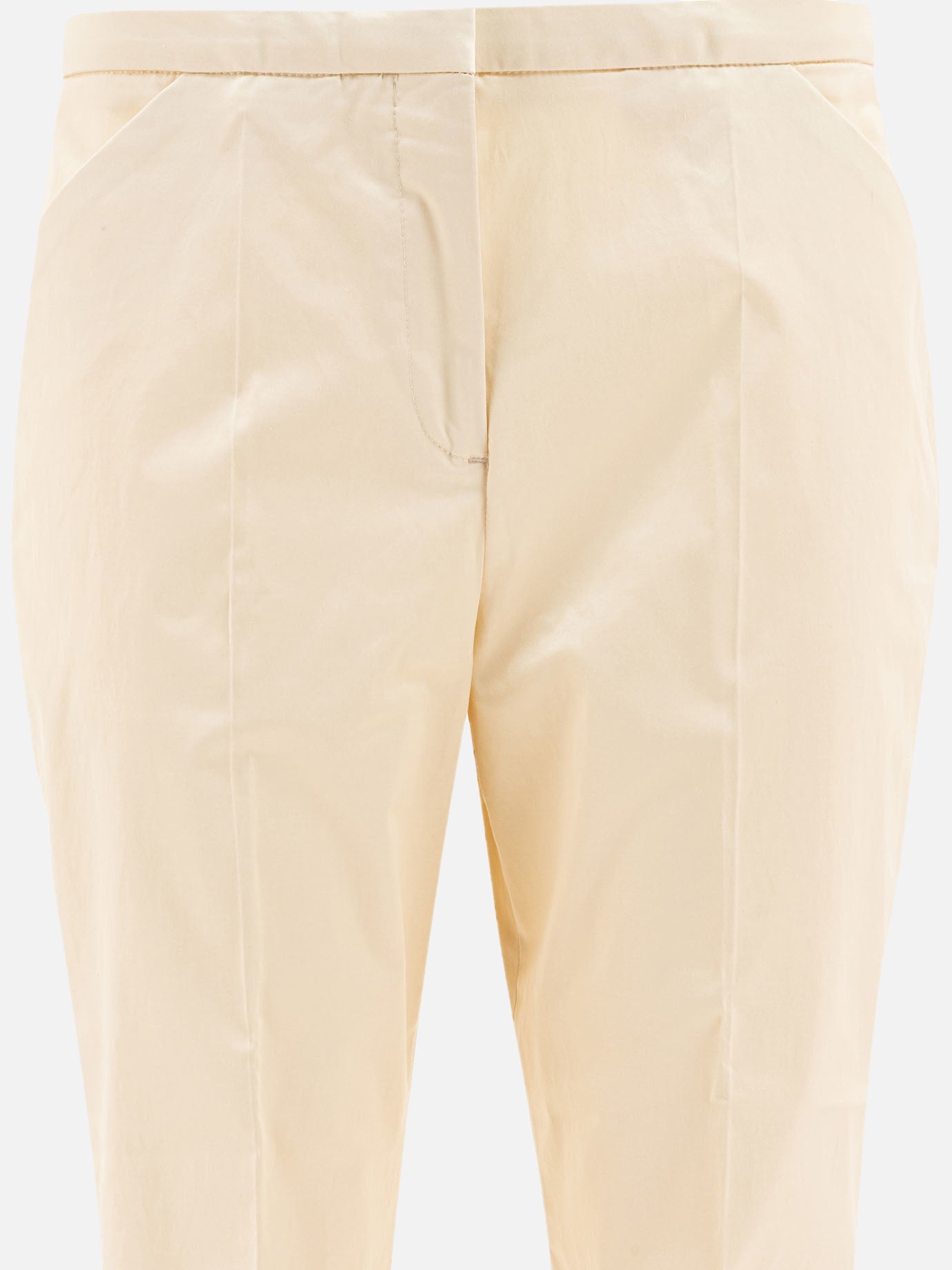 Toteme Cropped trousers 15602864_36 White thumbnail_3