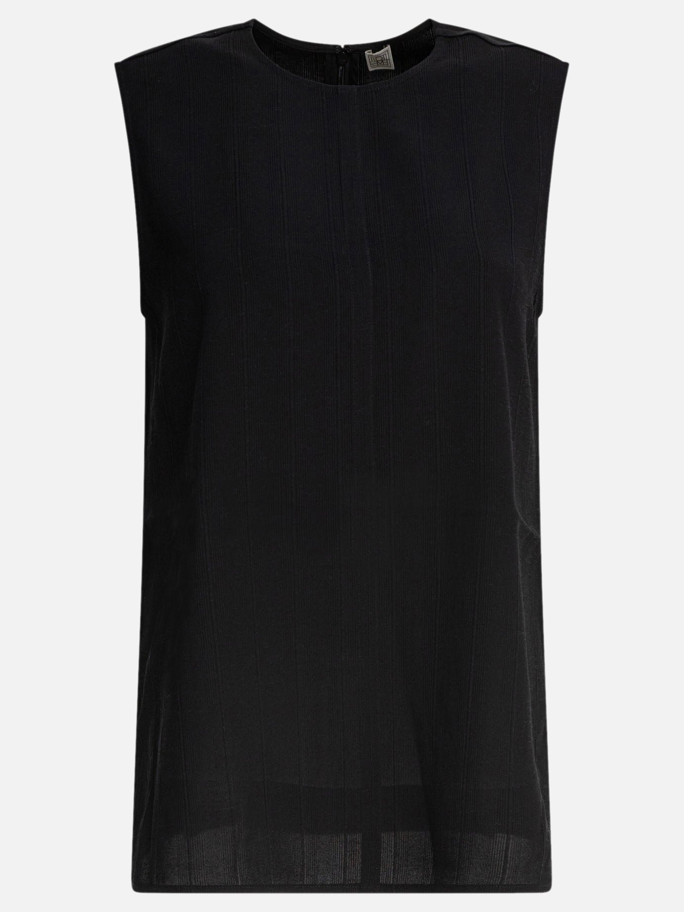 Toteme Tone-on-tone striped tank top 19988215_34 Black thumbnail_1