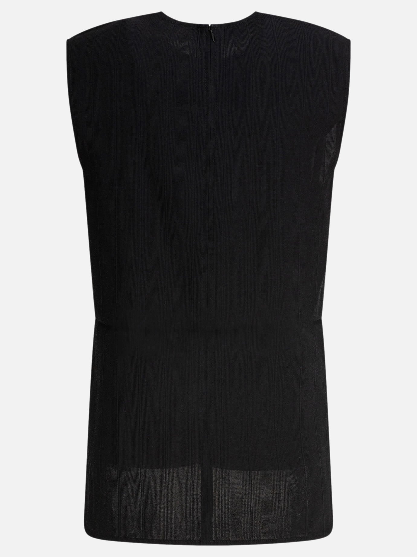 Toteme Tone-on-tone striped tank top 19988215_34 Black thumbnail_2