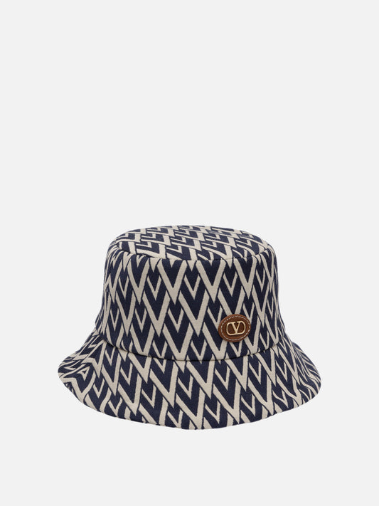 Valentino Garavani "Toute la V" Bucket hat 14857333_57 Blue 2