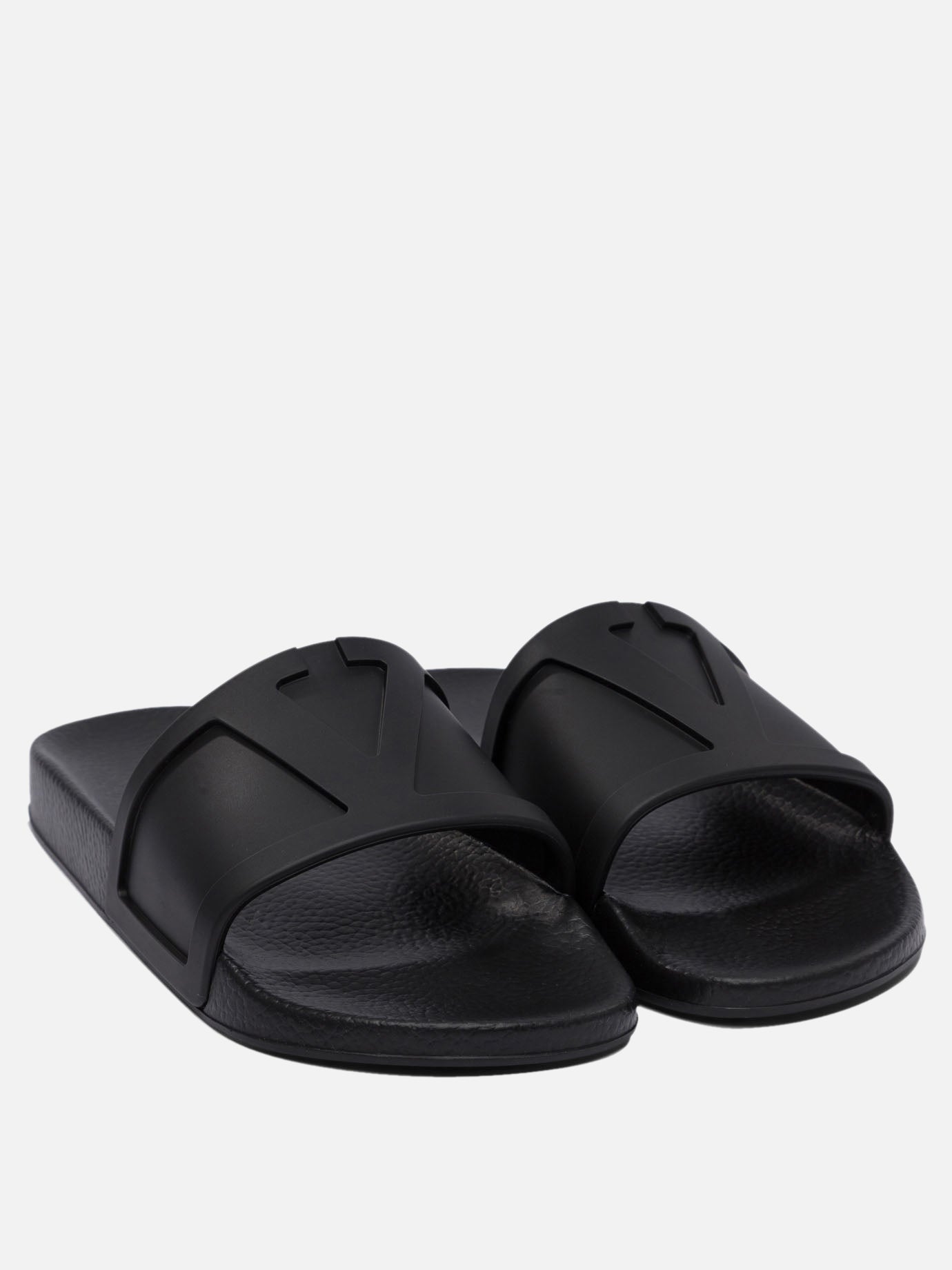 Valentino Garavani Slides with Vlogo 18535650_40 Black thumbnail_2