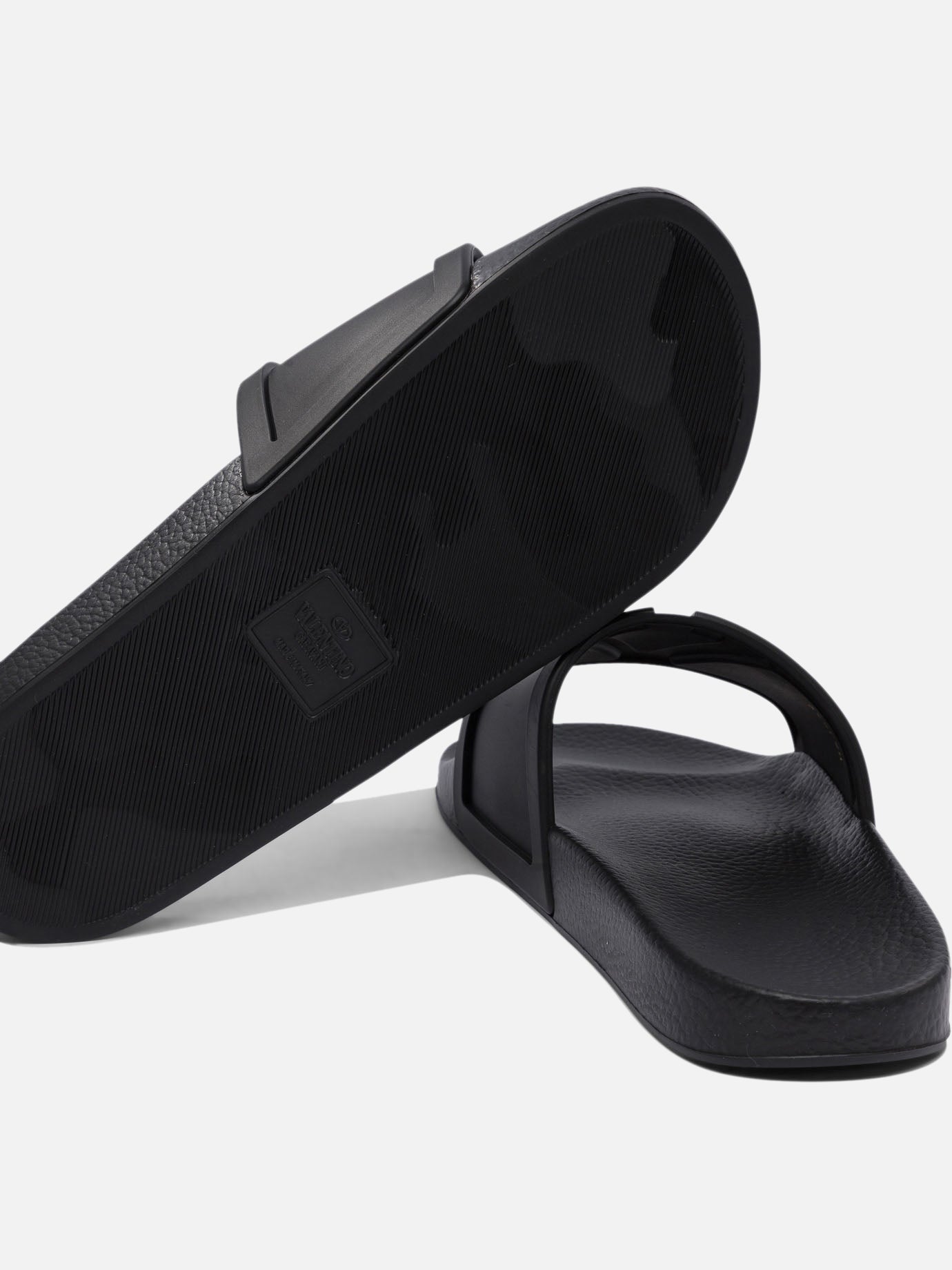 Valentino Garavani Slides with Vlogo 18535650_40 Black thumbnail_5