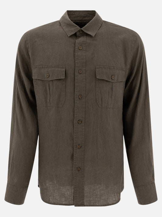 Casual shirts Solid colour  Green - Vince Men | PLP | VIETTI Online Store 
