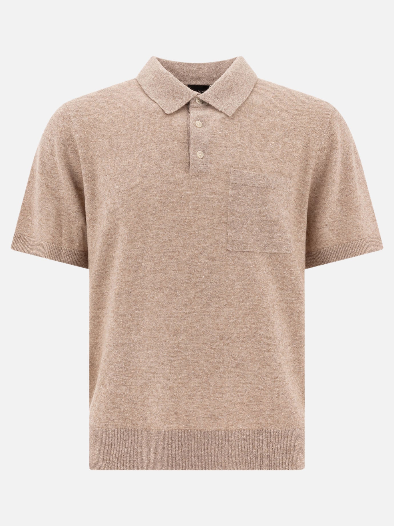 Polo shirts with buttons Solid colour  Beige - Vince Men | PDP | VIETTI Online Store | Zoom-Modal
