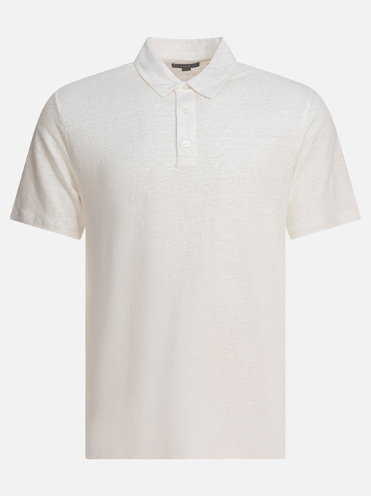 Polo shirts with buttons Solid colour  White - Vince Men | PLP | VIETTI Online Store 

