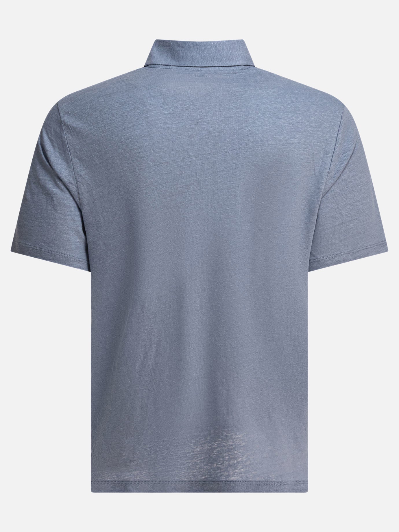 Vince Linen polo shirt 11966651_M Light blue thumbnail_2