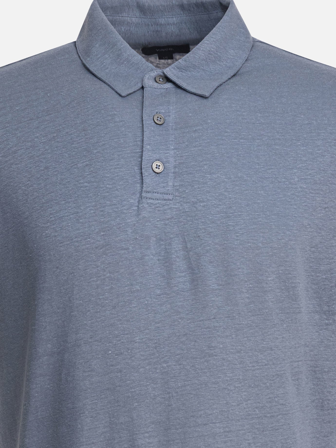 Vince Linen polo shirt 11966651_M Light blue thumbnail_3