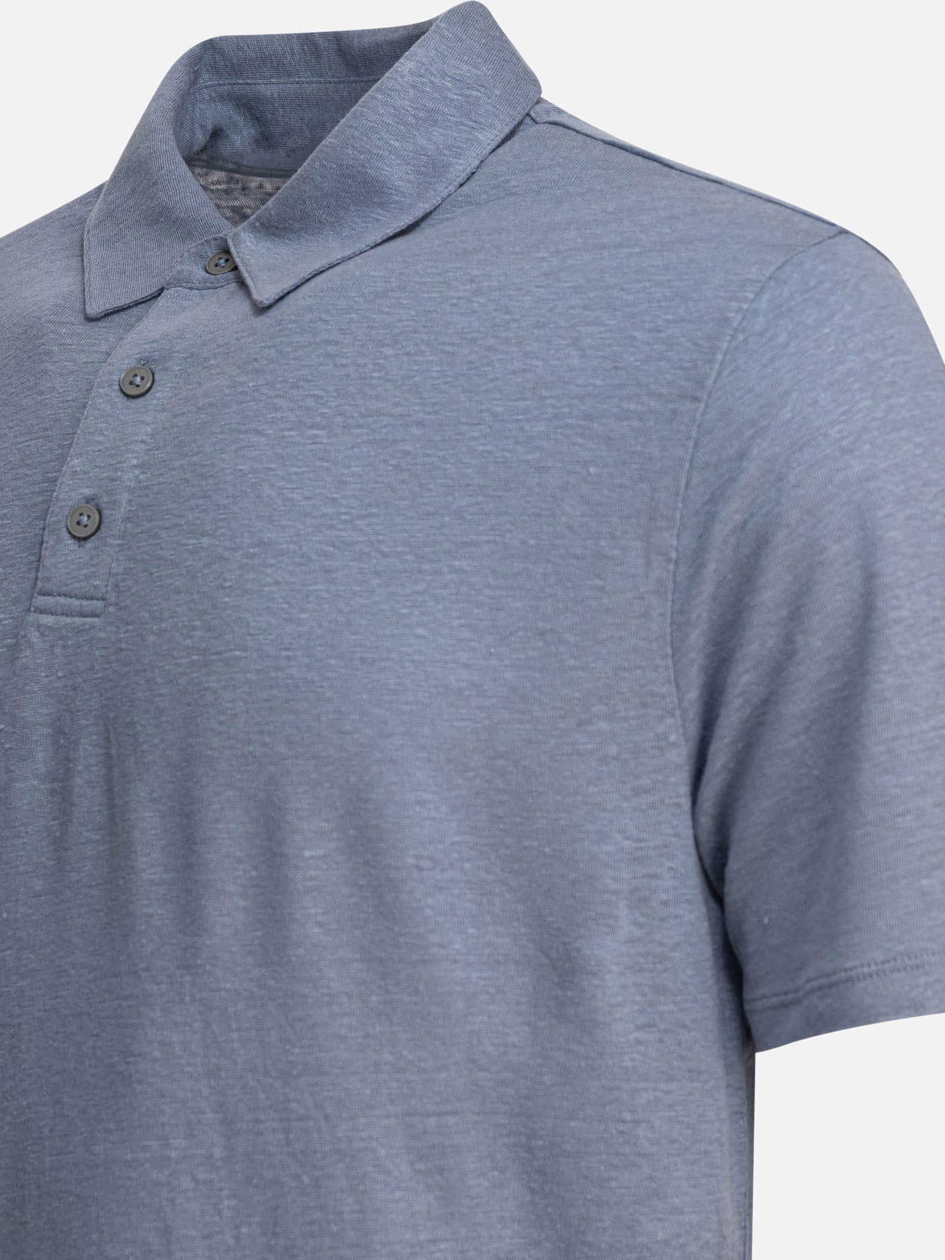 Vince Linen polo shirt 11966651_M Light blue thumbnail_4