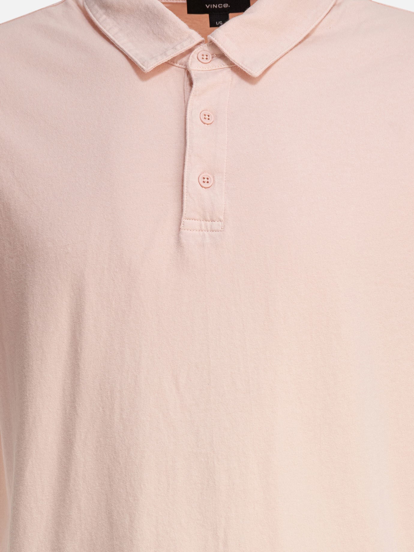 Polo shirts with buttons Solid colour  Pink - Vince Men | PDP | VIETTI Online Store | thumbnail_3
