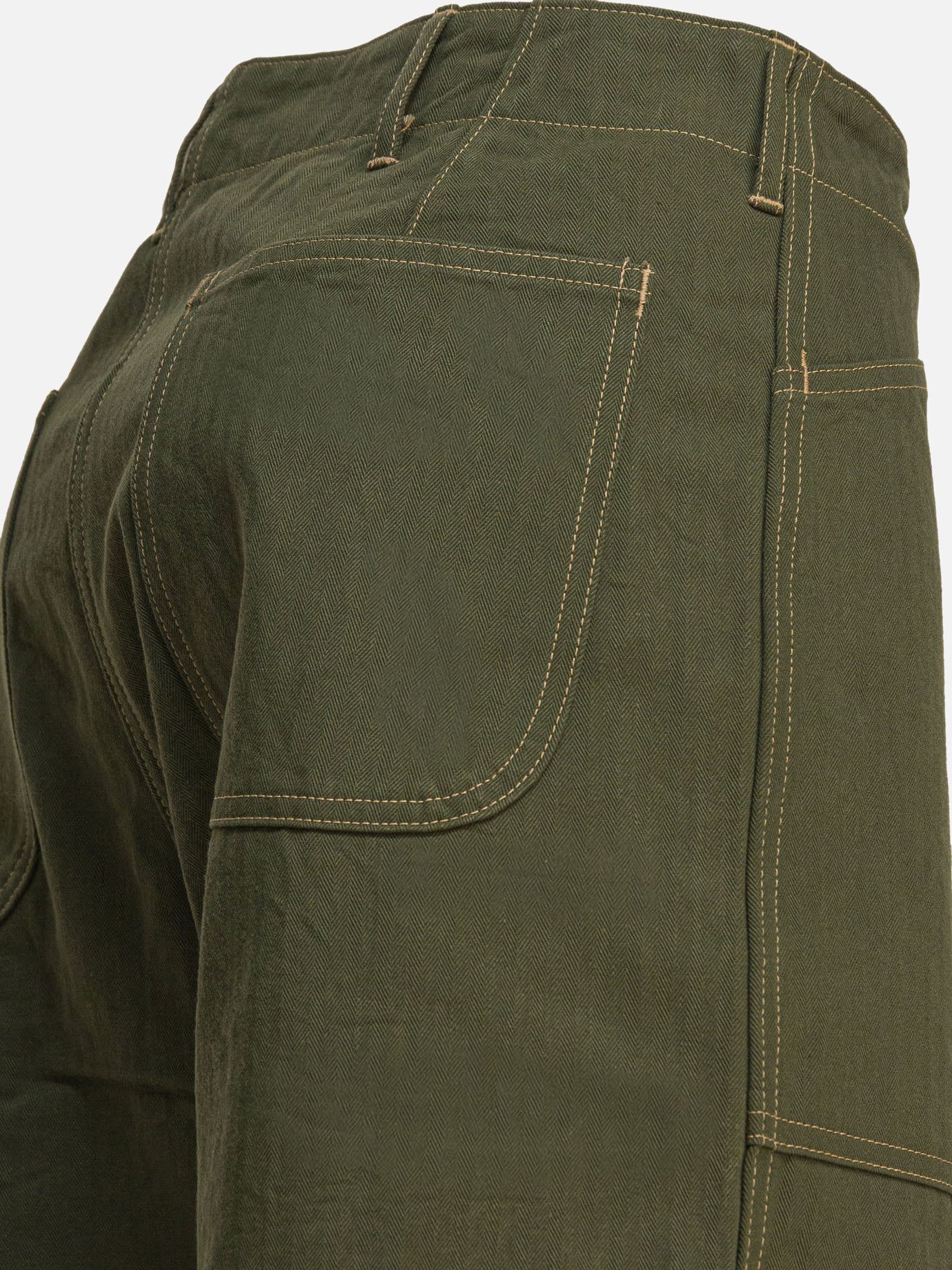 Leisure trousers Solid colour  Green - Buzz Rickson&#39;s Men | PDP | VIETTI Online Store | thumbnail_4