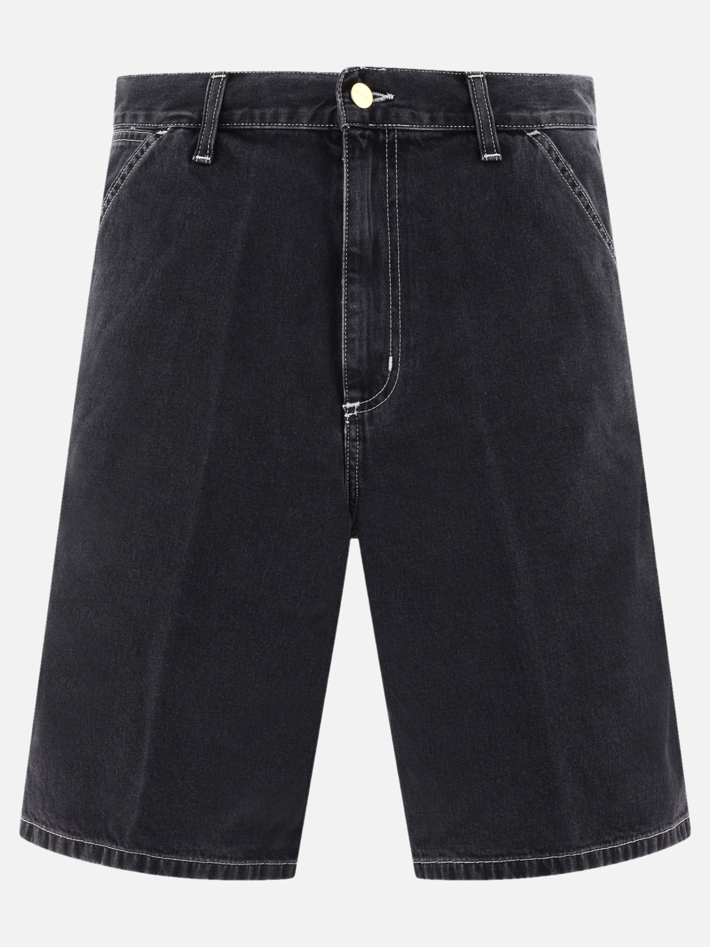 Utility shorts Solid colour  Black - Carhartt WIP Men | PDP | VIETTI Online Store | Zoom-Modal
