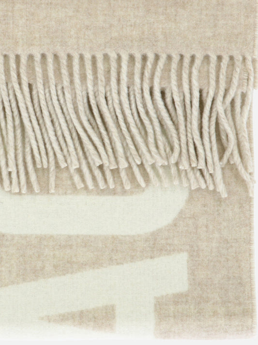 Fringed scarves 100% wool  Beige - Jacquemus Men | PDP | VIETTI Online Store | 2
