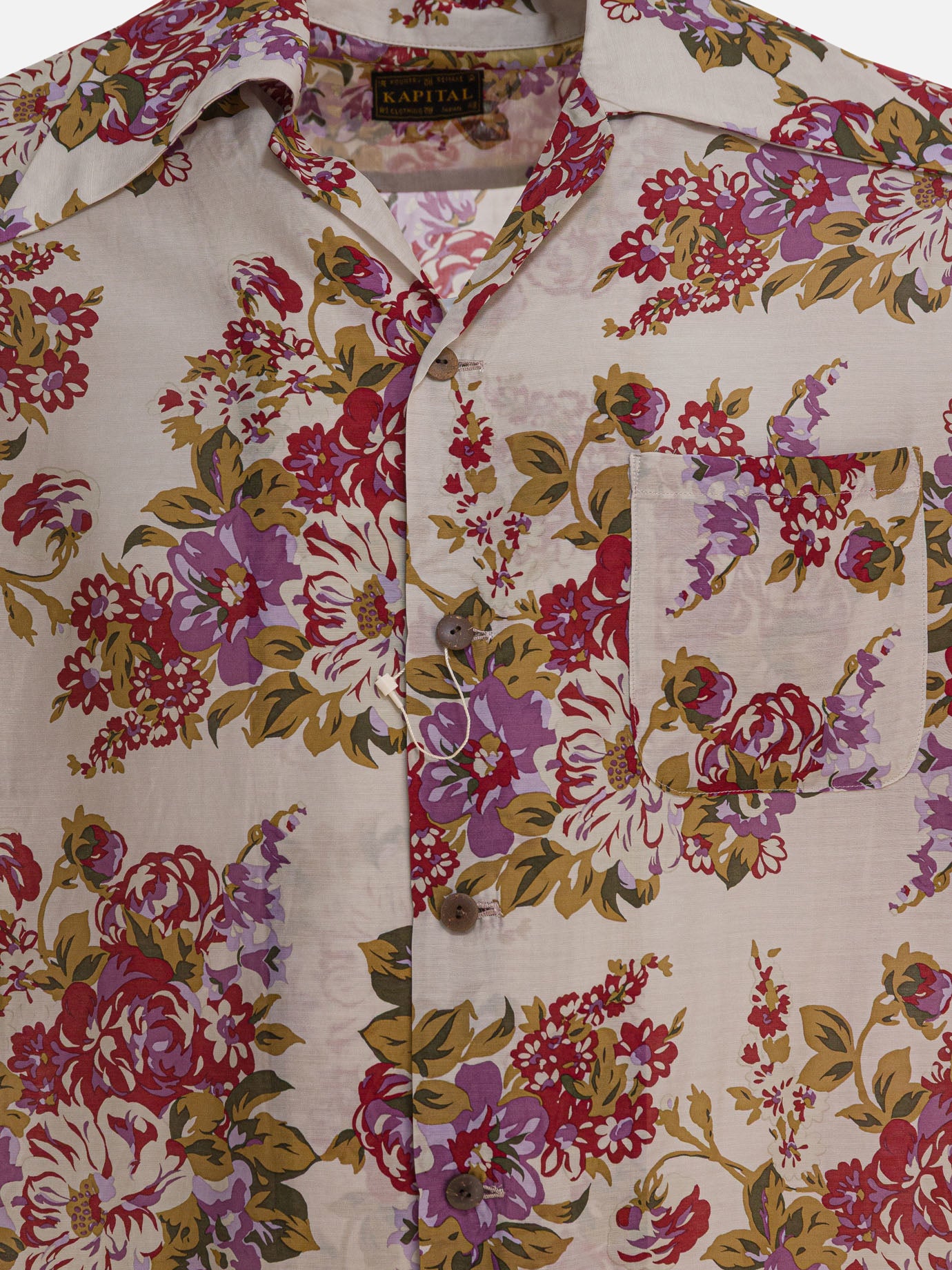 Casual shirts Floral  Beige - KAPITAL Men | PDP | VIETTI Online Store | thumbnail_3
