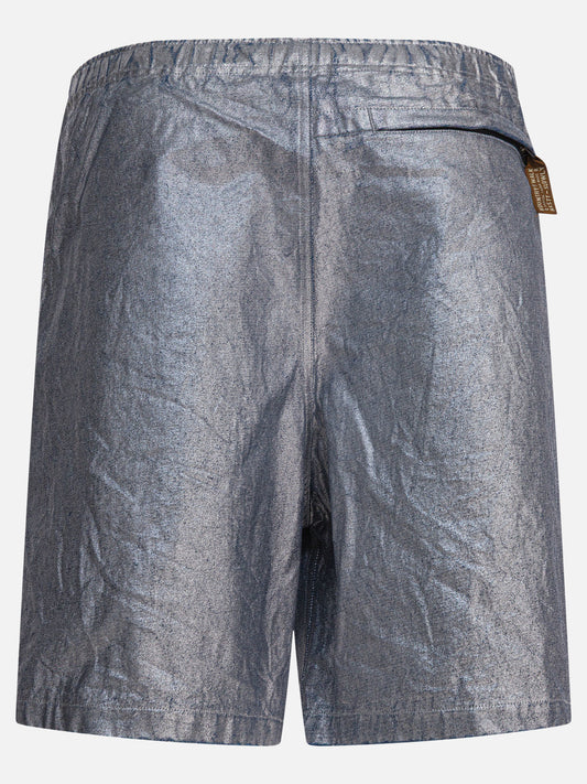 Drawstring shorts Solid colour  Silver - KAPITAL Men | PLP | VIETTI Online Store | 2
