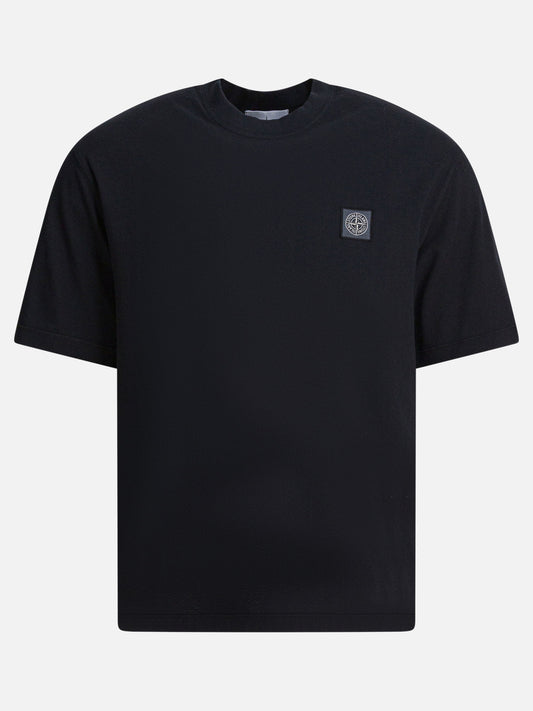 Crewneck t-shirts Logo  Black - Stone Island Men | PDP | VIETTI Online Store 
