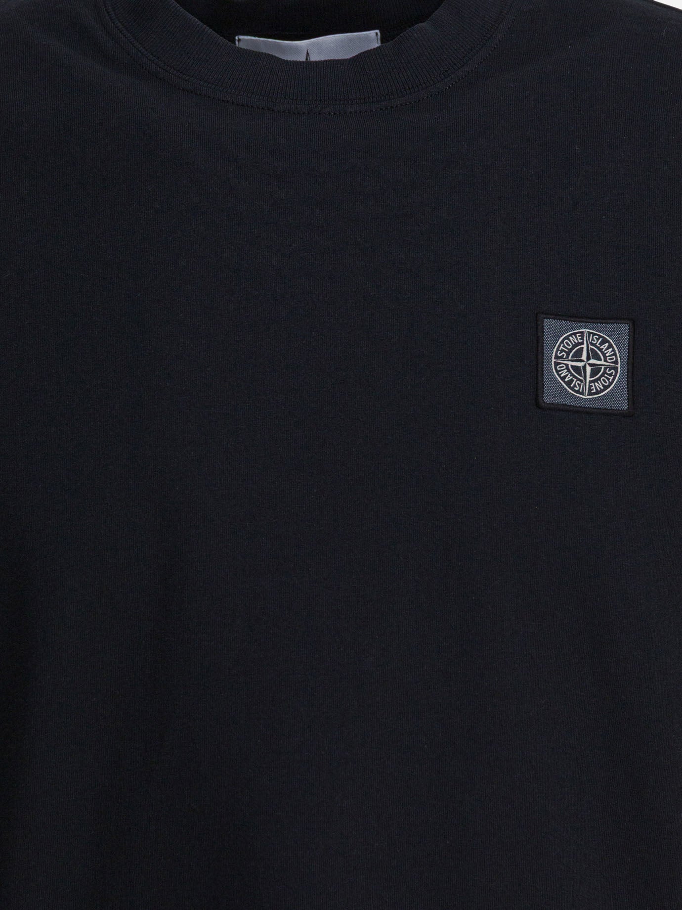Crewneck t-shirts Logo  Black - Stone Island Men | PDP | VIETTI Online Store | thumbnail_3