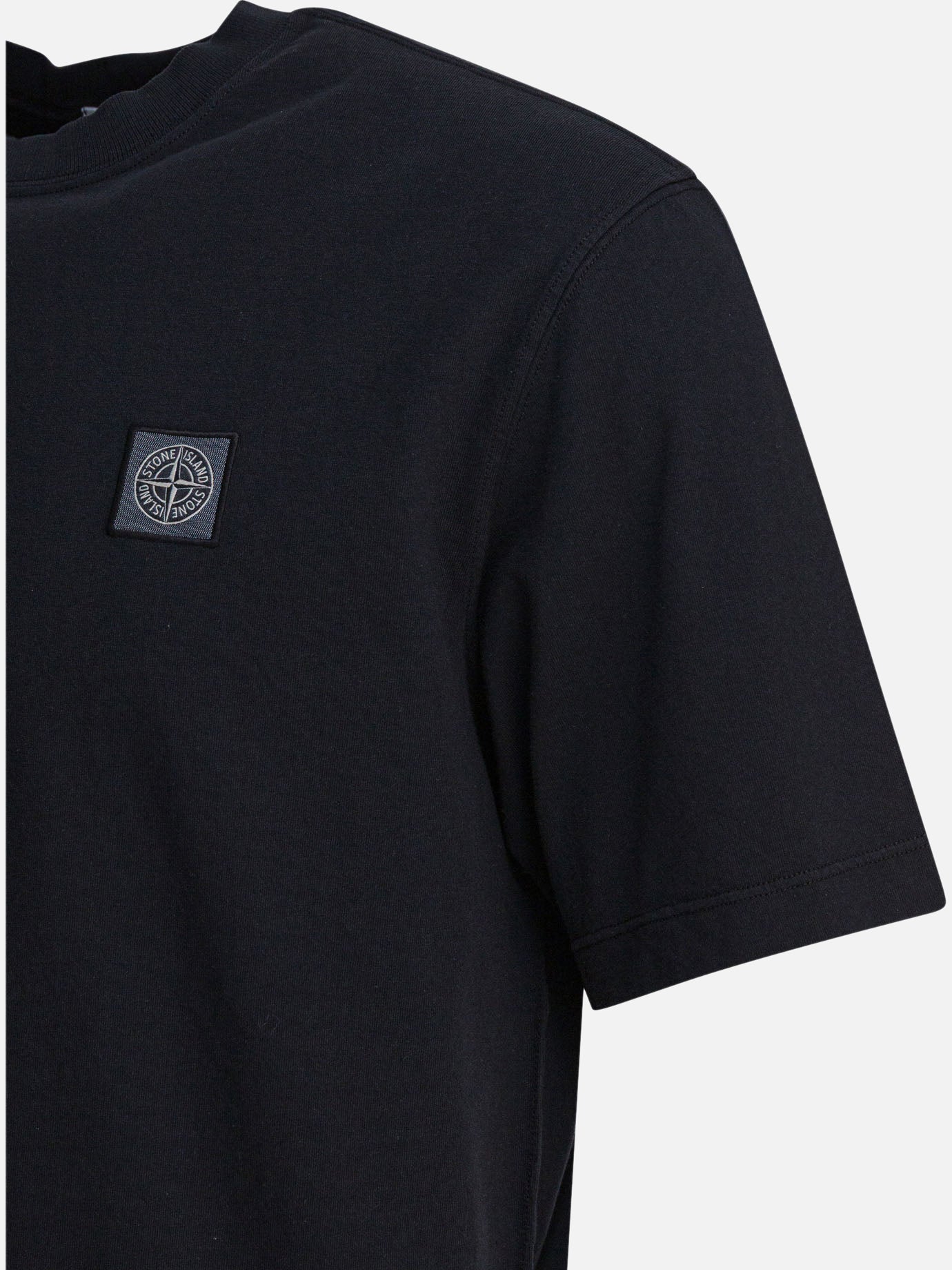 Crewneck t-shirts Logo  Black - Stone Island Men | PDP | VIETTI Online Store | Zoom-Modal_4
